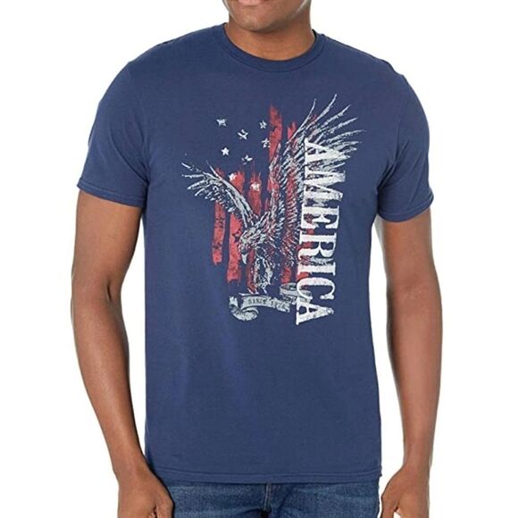 Men's Graphic Americana Tee Shirt "AMERICA" NEW - Picture 1 of 6